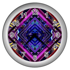 Galaxy Wall Clock (silver)