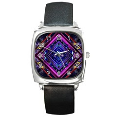 Galaxy Square Leather Watch