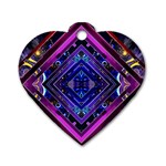 Galaxy Dog Tag Heart (Two Sided) Front