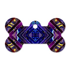 Galaxy Dog Tag Bone (one Sided)