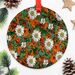 Flowers Round Ornament