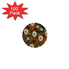 Flowers 1  Mini Button (100 Pack)