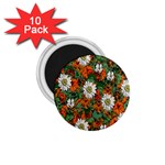 Flowers 1.75  Button Magnet (10 pack) Front