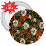 Flowers 3  Button (10 pack) Front