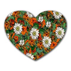 Flowers Mouse Pad (heart)