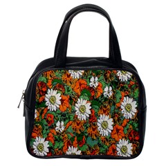 Flowers Classic Handbag (one Side)