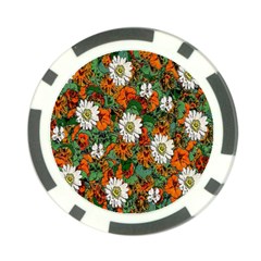 Flowers Poker Chip (10 Pack)