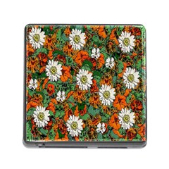 Flowers Memory Card Reader With Storage (square) by Rbrendes