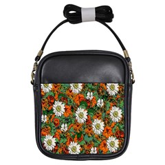 Flowers Girl s Sling Bag