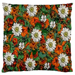 Flowers Large Cushion Case (single Sided)  by Rbrendes