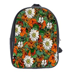 Flowers School Bag (xl)