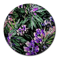 Garden Greens 8  Mouse Pad (round)