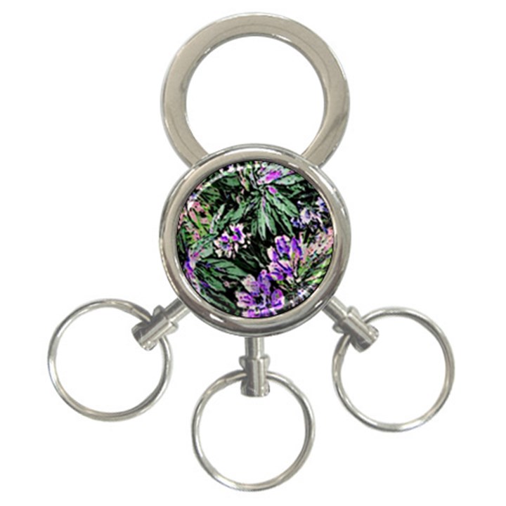 Garden Greens 3-Ring Key Chain