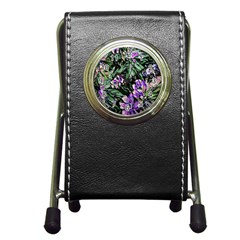 Garden Greens Stationery Holder Clock