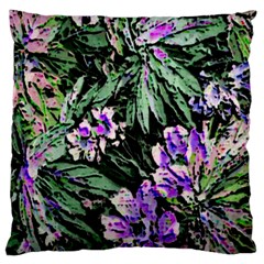 Garden Greens Large Cushion Case (two Sided)  by Rbrendes