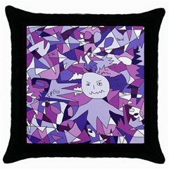 Fms Confusion Black Throw Pillow Case