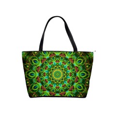 Peacock Feathers Mandala Large Shoulder Bag by Zandiepants