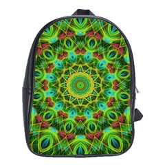 Peacock Feathers Mandala School Bag (xl) by Zandiepants