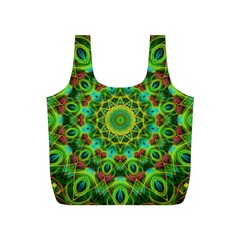 Peacock Feathers Mandala Reusable Bag (s) by Zandiepants