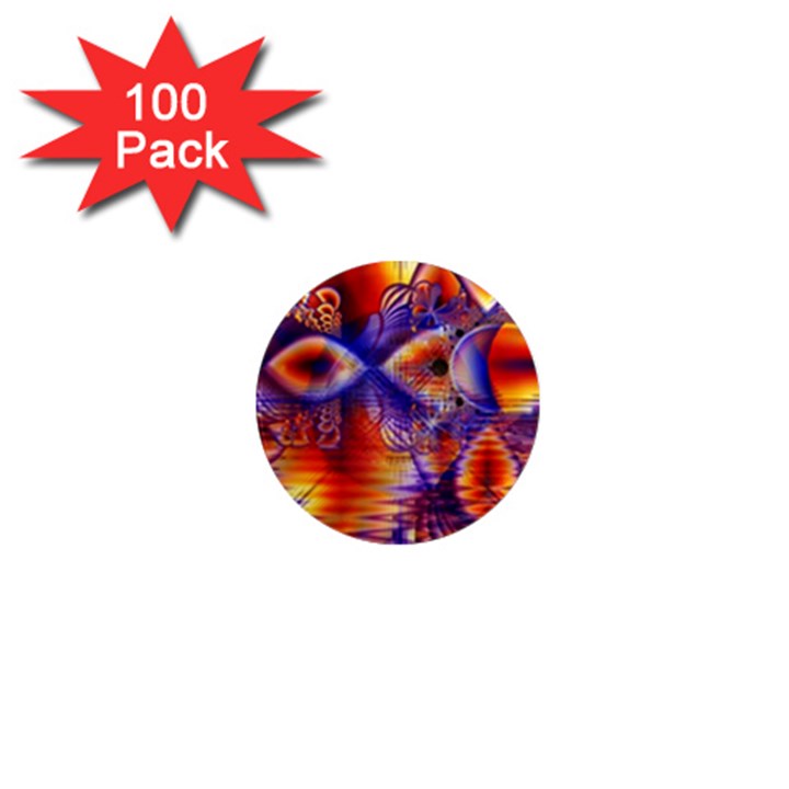 Winter Crystal Palace, Abstract Cosmic Dream 1  Mini Magnet (100 pack) 