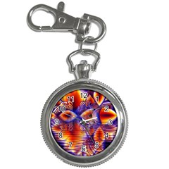 Winter Crystal Palace, Abstract Cosmic Dream Key Chain Watch by DianeClancy