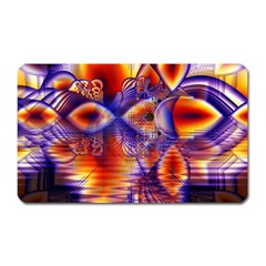 Winter Crystal Palace, Abstract Cosmic Dream Magnet (rectangular) by DianeClancy