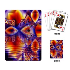 Winter Crystal Palace, Abstract Cosmic Dream Playing Cards Single Design by DianeClancy