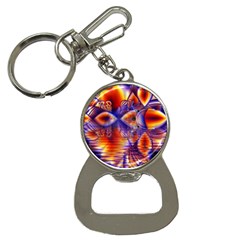 Winter Crystal Palace, Abstract Cosmic Dream Bottle Opener Key Chain by DianeClancy