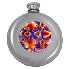 Winter Crystal Palace, Abstract Cosmic Dream Hip Flask (5 Oz) by DianeClancy