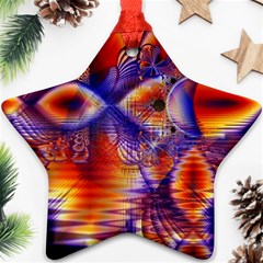 Winter Crystal Palace, Abstract Cosmic Dream Star Ornament (two Sides)