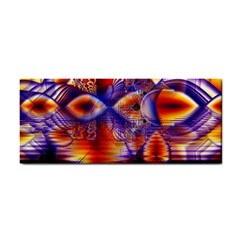 Winter Crystal Palace, Abstract Cosmic Dream Hand Towel