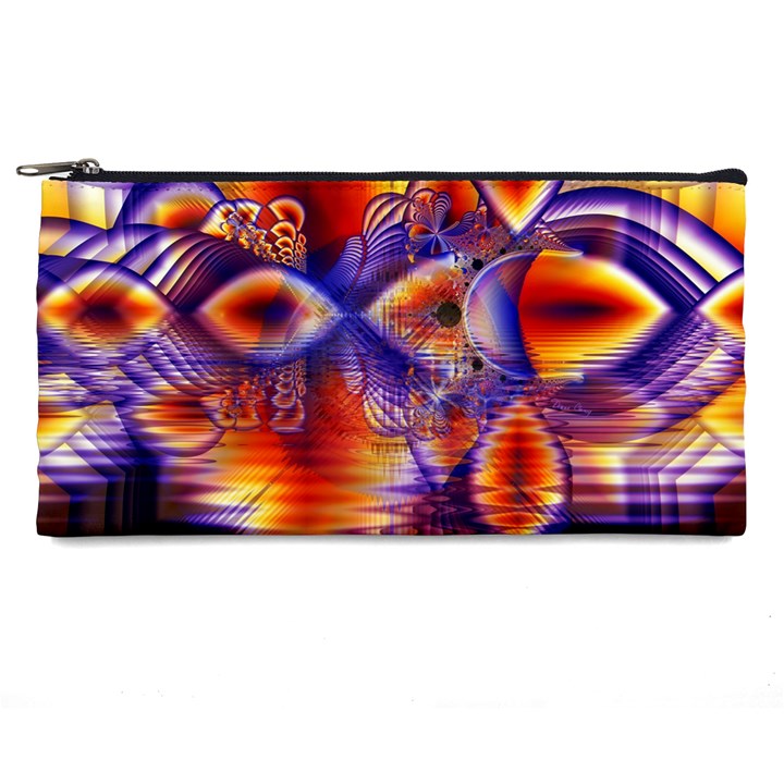 Winter Crystal Palace, Abstract Cosmic Dream Pencil Case