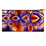 Winter Crystal Palace, Abstract Cosmic Dream Pencil Case Back