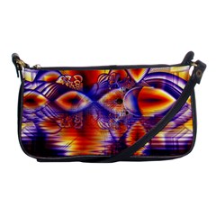 Winter Crystal Palace, Abstract Cosmic Dream Shoulder Clutch Bag by DianeClancy