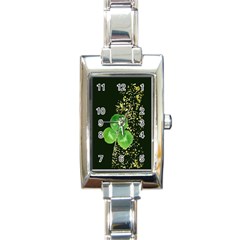 Clover Rectangular Italian Charm Watch by Rbrendes