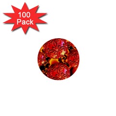  Flame Delights, Abstract Red Orange 1  Mini Button (100 Pack) by DianeClancy