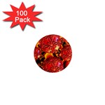  Flame Delights, Abstract Red Orange 1  Mini Button Magnet (100 pack) Front