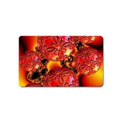  Flame Delights, Abstract Red Orange Magnet (name Card) by DianeClancy