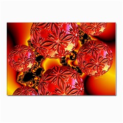  Flame Delights, Abstract Red Orange Postcard 4 x 6  (10 Pack) by DianeClancy