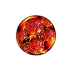  Flame Delights, Abstract Red Orange Golf Ball Marker 10 Pack (for Hat Clip) Front