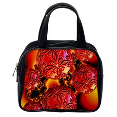  Flame Delights, Abstract Red Orange Classic Handbag (one Side) by DianeClancy