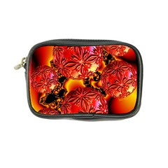  Flame Delights, Abstract Red Orange Coin Purse