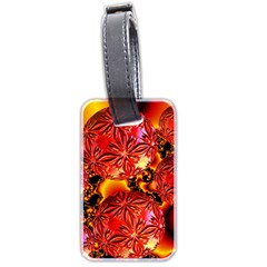  Flame Delights, Abstract Red Orange Luggage Tag (two Sides) by DianeClancy