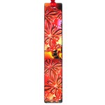  Flame Delights, Abstract Red Orange Large Bookmark Front