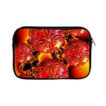  Flame Delights, Abstract Red Orange Apple iPad Mini Zippered Sleeve Front