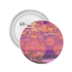 Glorious Skies, Abstract Pink And Yellow Dream 2 25  Button by DianeClancy