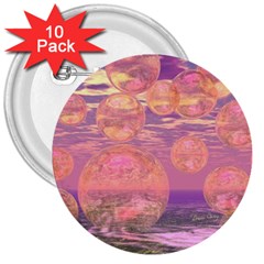 Glorious Skies, Abstract Pink And Yellow Dream 3  Button (10 Pack) by DianeClancy