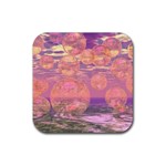 Glorious Skies, Abstract Pink And Yellow Dream Drink Coaster (Square) Front