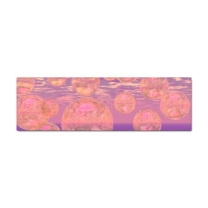 Glorious Skies, Abstract Pink And Yellow Dream Bumper Sticker