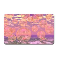 Glorious Skies, Abstract Pink And Yellow Dream Magnet (rectangular) by DianeClancy